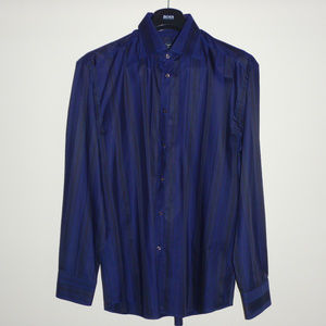 Amazing Dark Blue Stripped Canali Dress Shirt